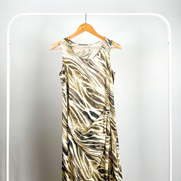 Printed Linen Wrap Dress | David Dart Collection - Picture 1 of 3